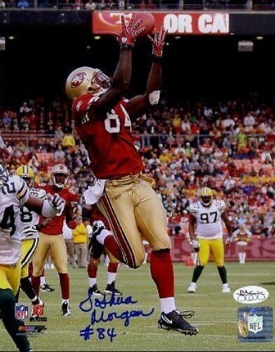 Joshua Morgan 49ers Signed Jsa Cert Sticker 8x10 Photo Poster painting Autograph Authentic