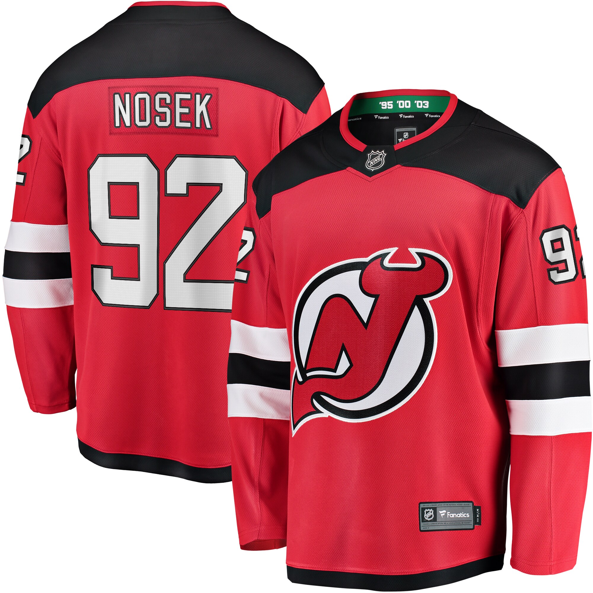 Tomas Nosek New Jersey Devils Fanatics Home Breakaway Jersey &ndash; Red mysite