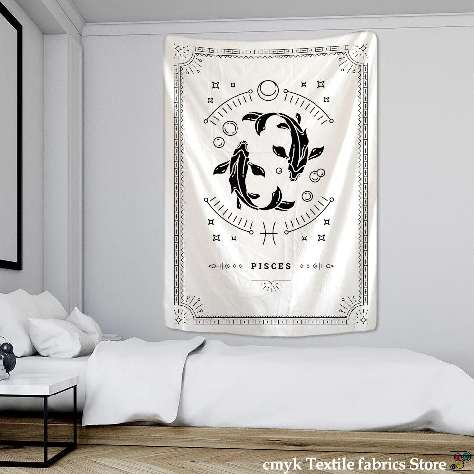 Divination Tarot Tapestry Wall Hanging Constellation Mandala Psychedelic Good Luck Hippie Witchcraft Room Home Decor