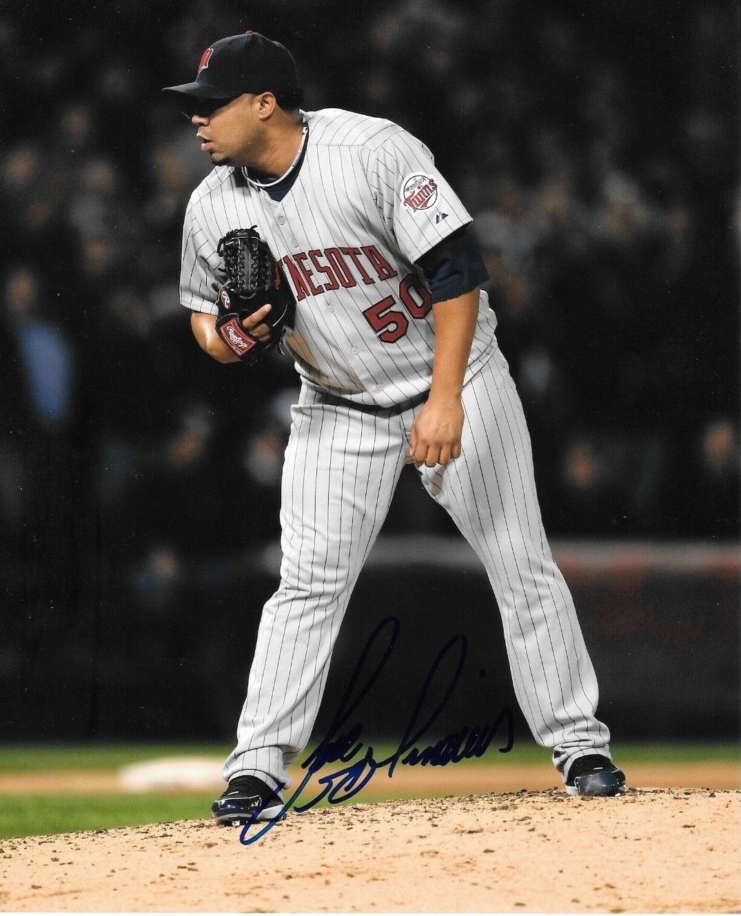 * JOSE MIJARES * signed 8x10 Photo Poster painting * MINNESOTA TWINS * COA * 2