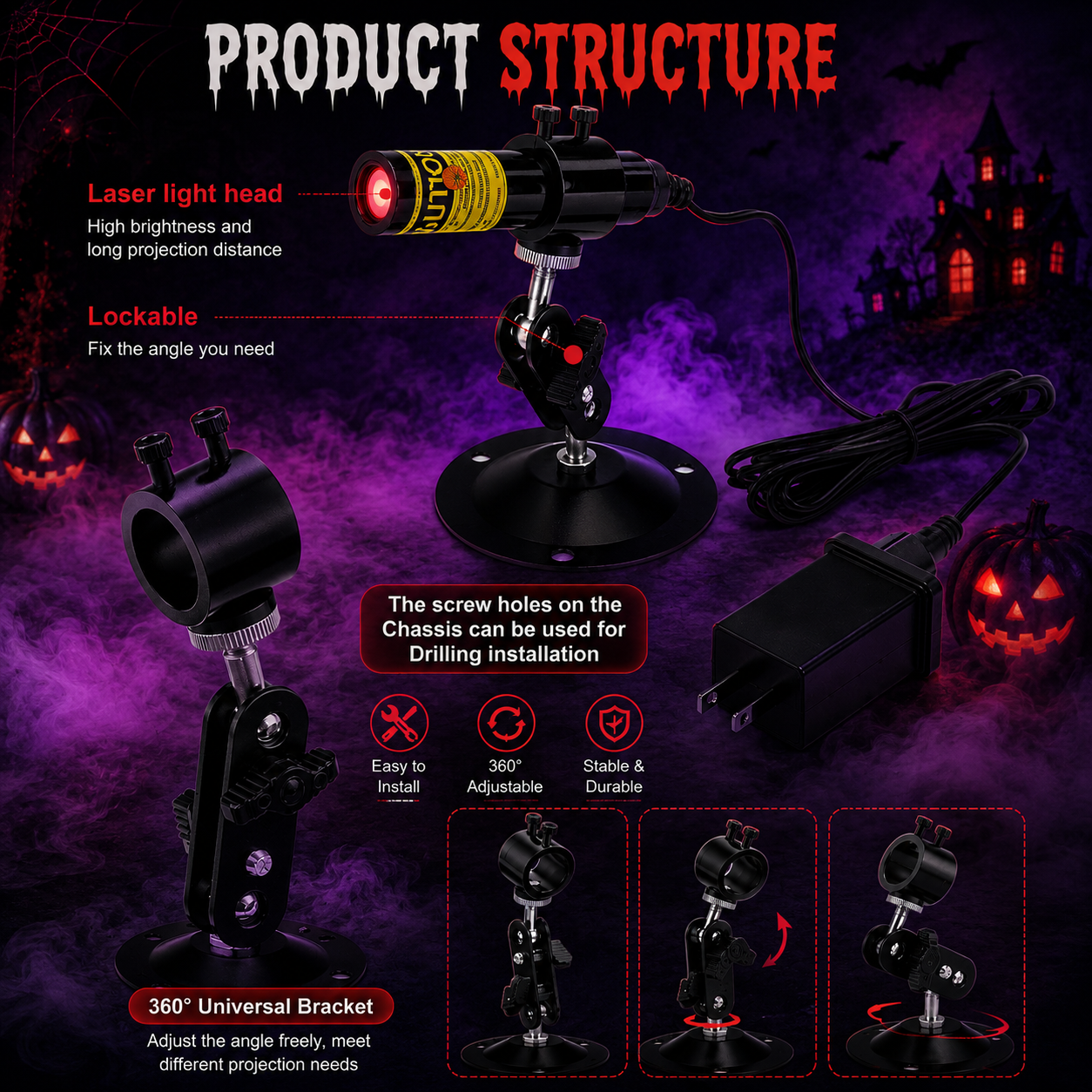 Dense Halloween fog machine effect