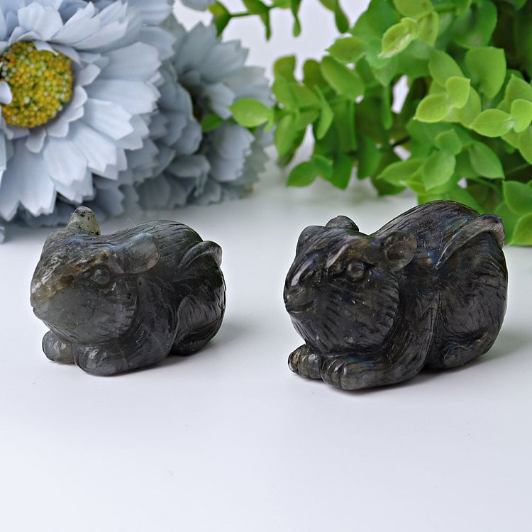 2.3" Labradorite Mouse Crystal Carvings Crystal wholesale suppliers