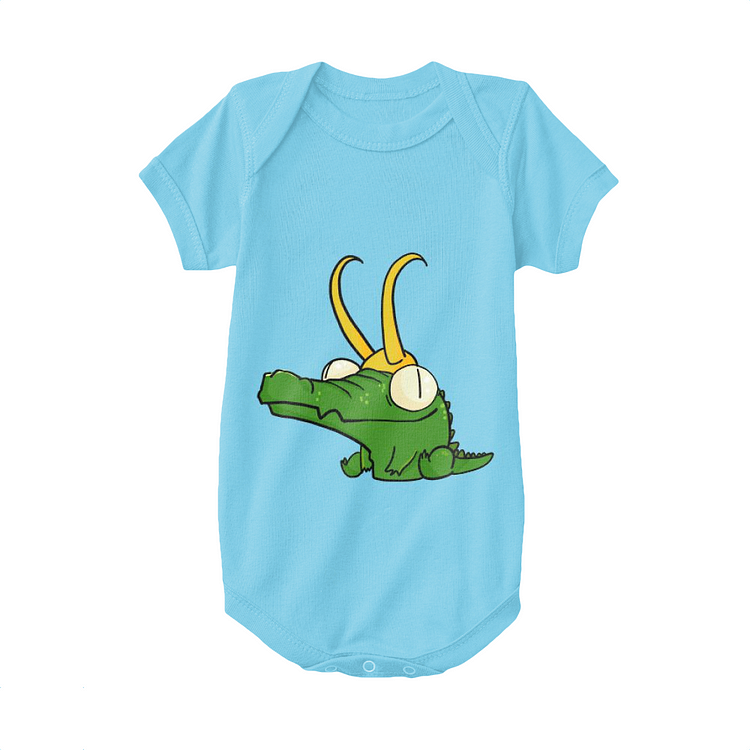 Loki Turns Into A Little Alligator Loki Baby Onesie