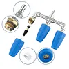 3 in 1 Pressures Washer Turbo Nozzle with 1/4 Inch Quick Connection 360 Degree Rotating Tip Turbo Nozzle 4000 PSI for Garden Car Concrete Brick