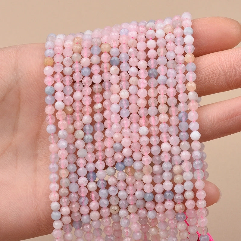 One Diameter 3mm Diameter 4mm Hole Under 1mm Natural Stone Morganite Geometric Jewelry Accessories