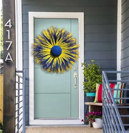 💙💛🌻Donation Wreath🌻