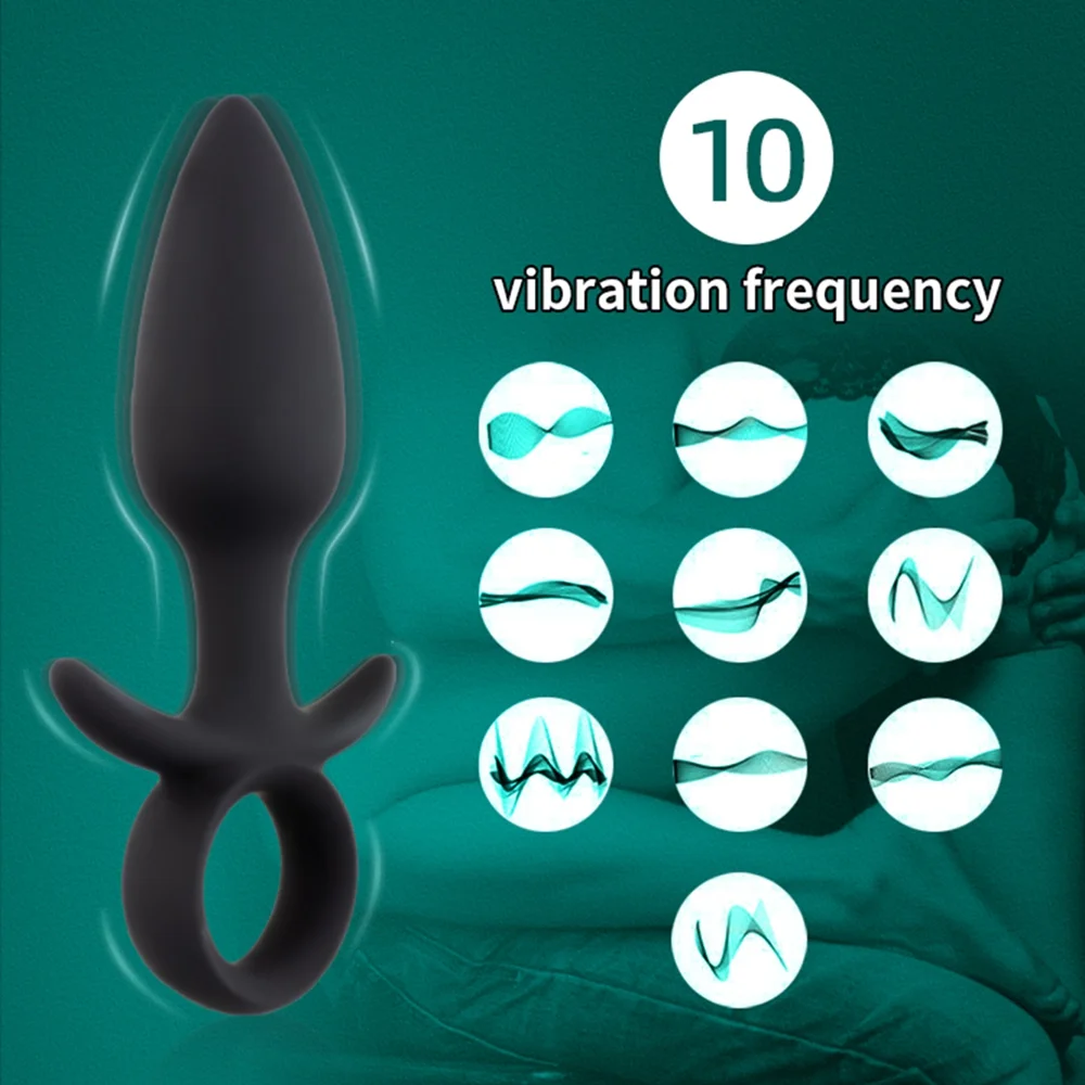Anal Plug Vibrator Prostate Massager For Adult - Rose Toy