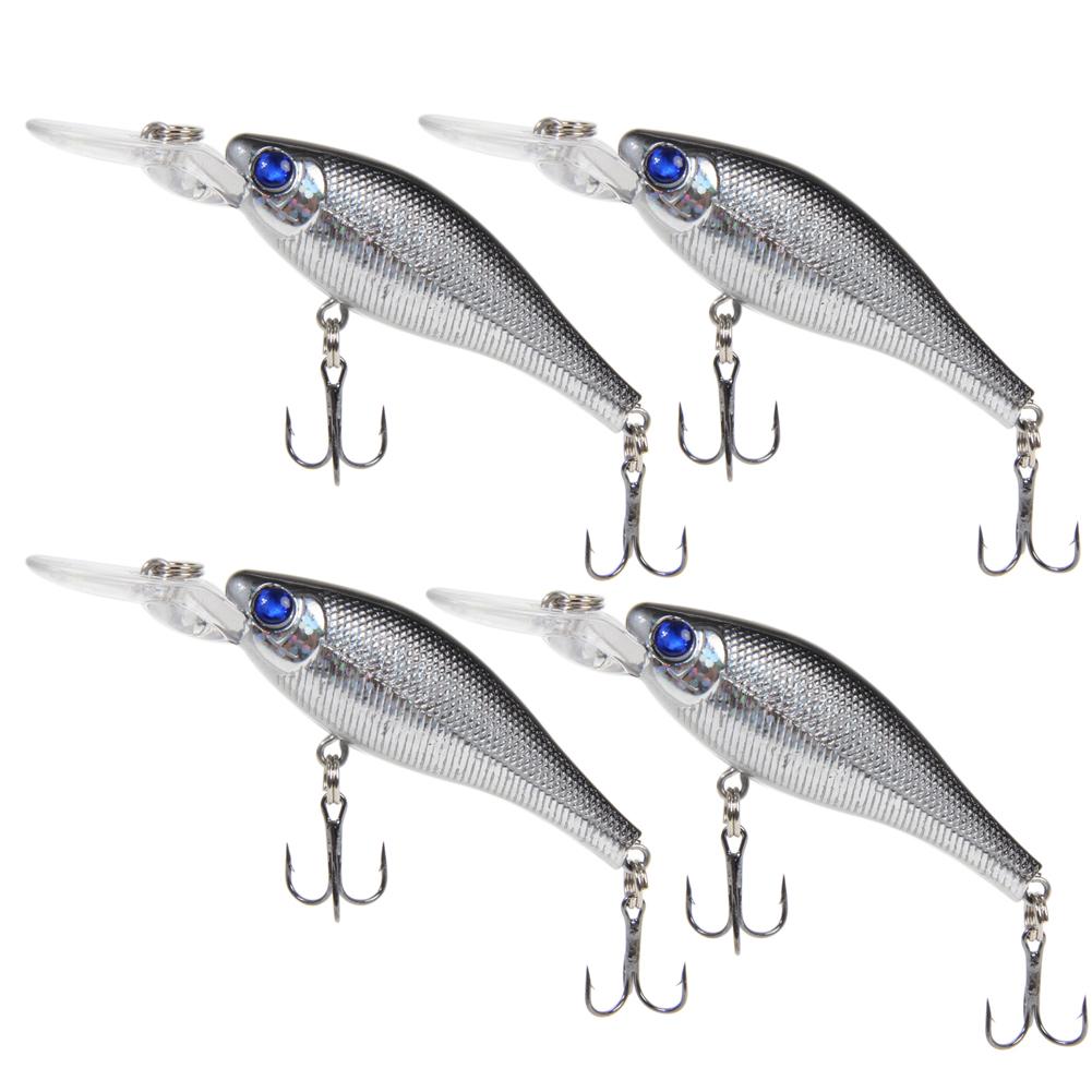 

4pcs/lot Fishing Lures 8.5CM/8G Artificial Baits Tackle 3D Fish Eyes Hooks, 501 Original