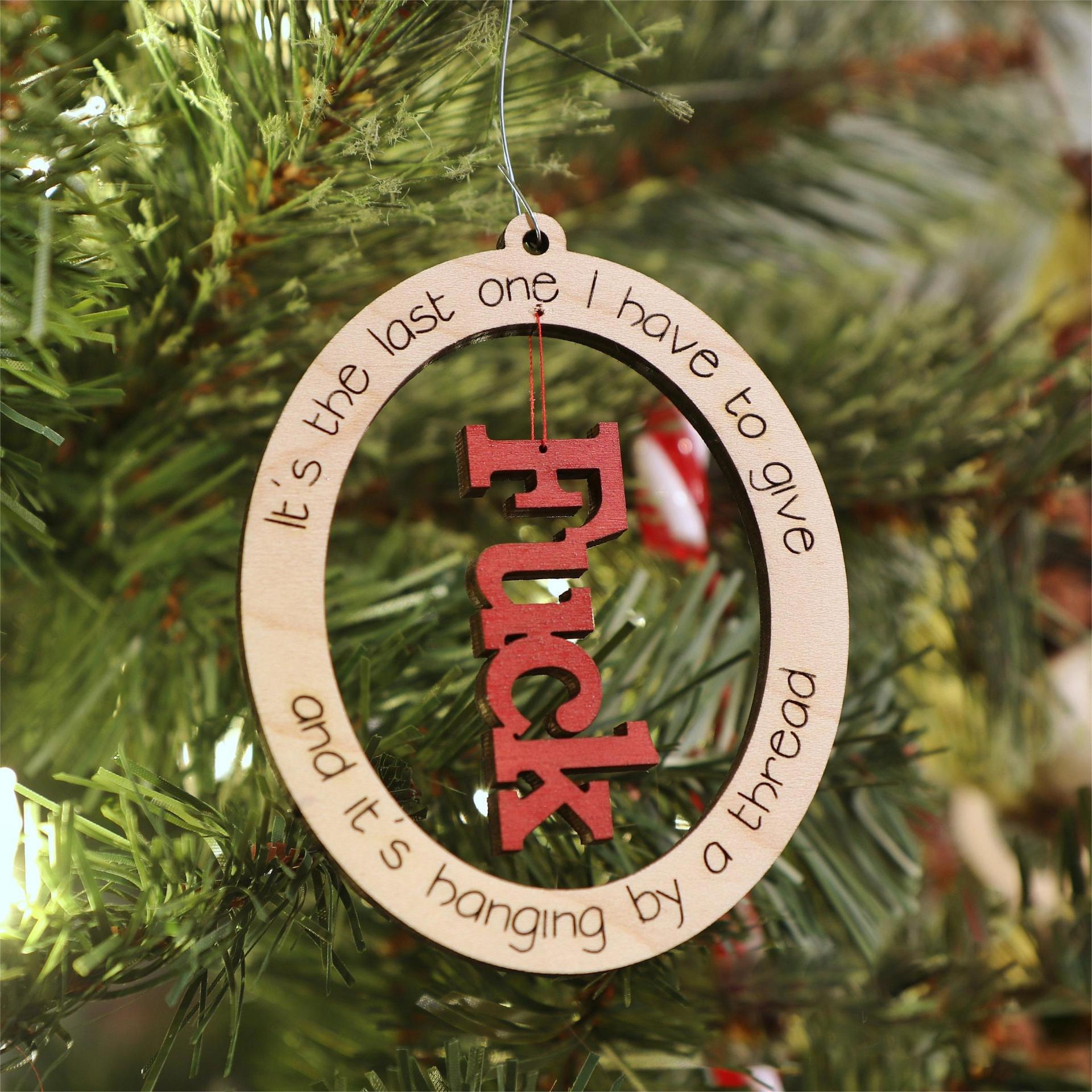 Funny Christmas Ornament - tree - Codlins