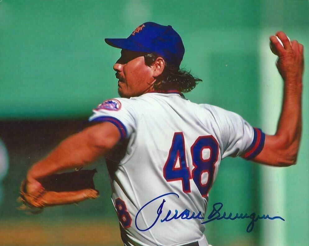 Juan Berenguer Autographed 8x10 New York Mets#1