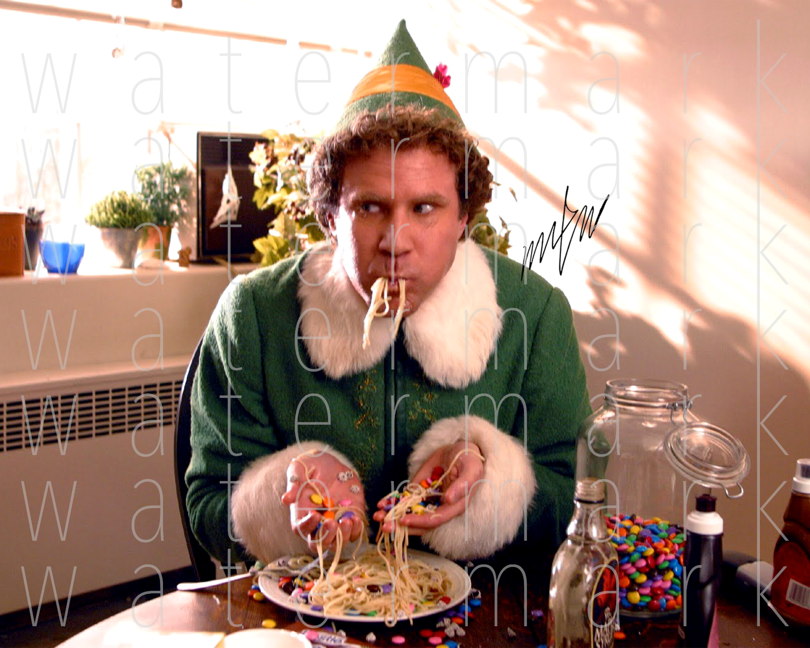 Elf Will Ferrell signed 8x10 inch print Photo Poster painting poster pic wall art autograph RP