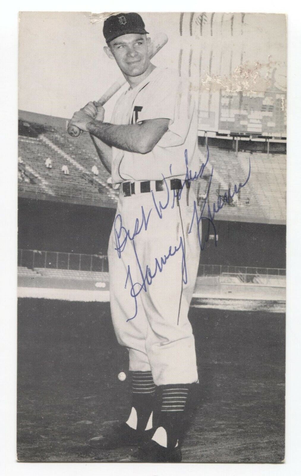 Harvey Kuenn Signed Photo Poster painting Postcard Baseball Autographed Signature