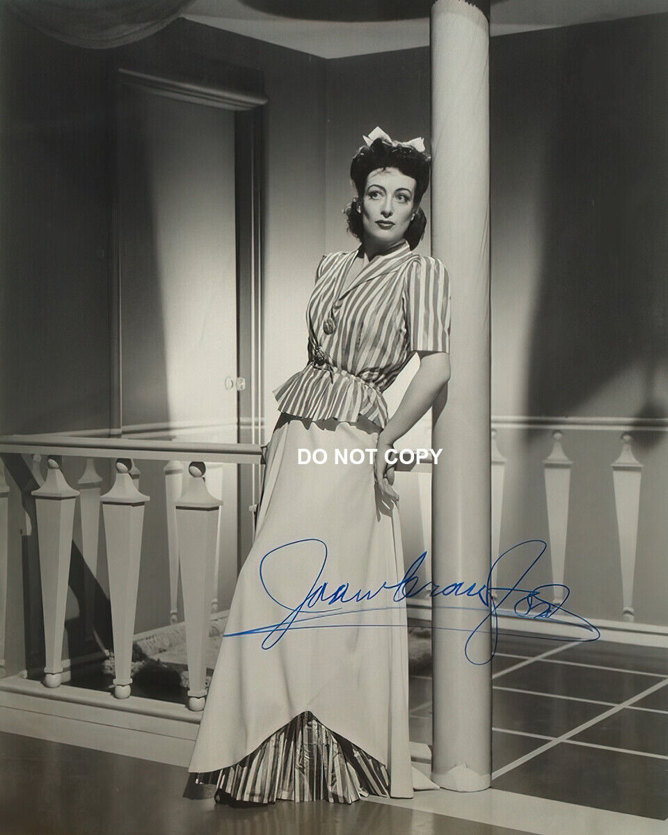 Joan Crawford - Autographed Signed 8x10 Photo Poster painting (Our Dancing Daughters) Reprint