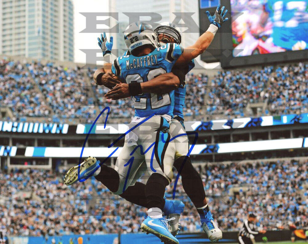 CHRISTIAN MCCAFFREY Carolina Panthers Signed 8x10 autographed Photo Poster painting Reprint