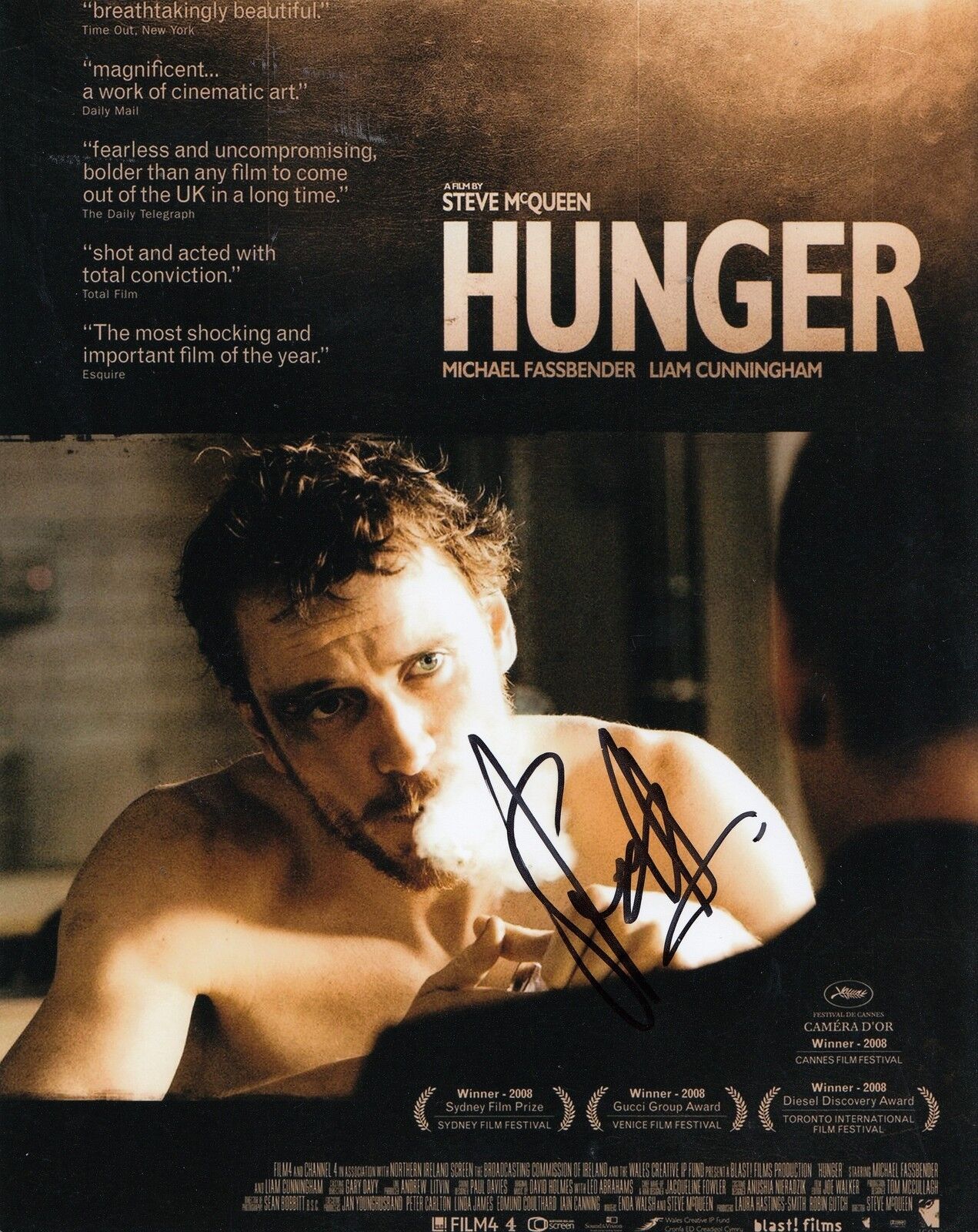 STEVE MCQUEEN signed (HUNGER) MOVIE Poster 8X10 *DIRECTOR* Photo Poster painting W/COA