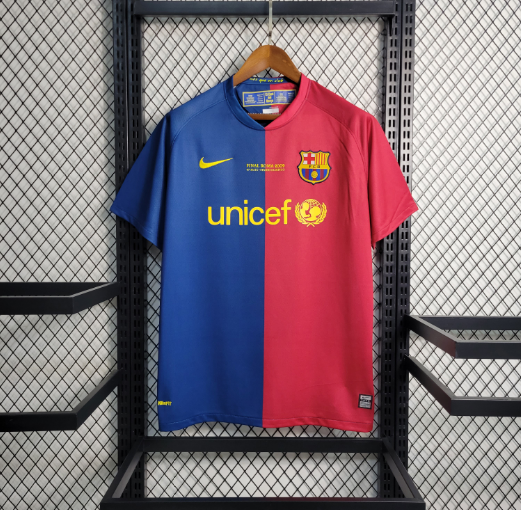 Retro 08-09 Barcelona Home Football Shirt Thai Quality