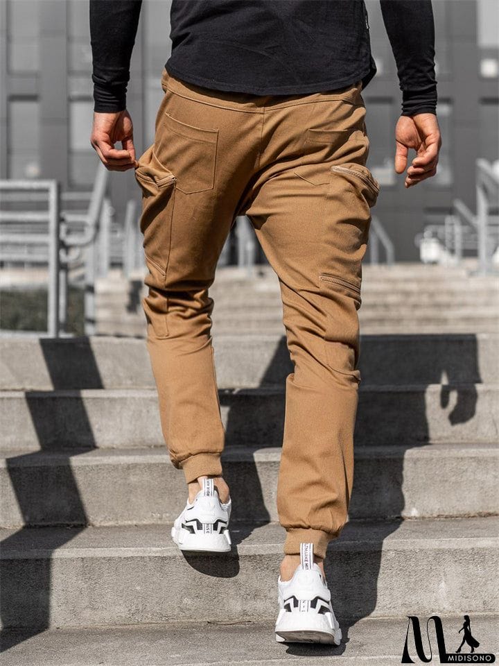 MidiSono - Stylish Casual Cargo Pants for Men