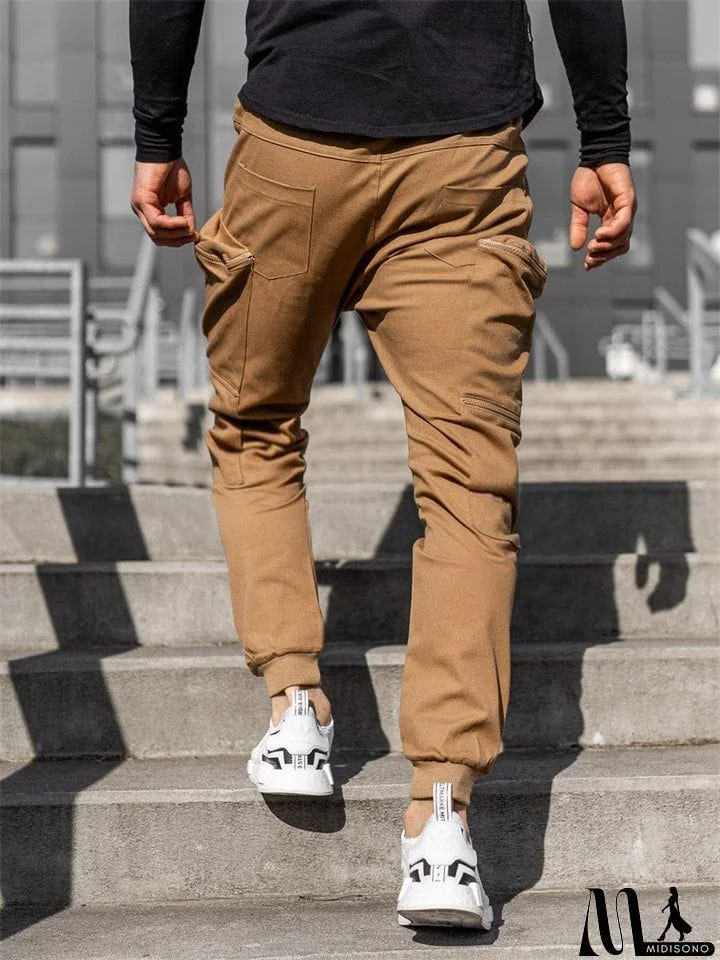 MidiSono - Stylish Casual Cargo Pants for Men