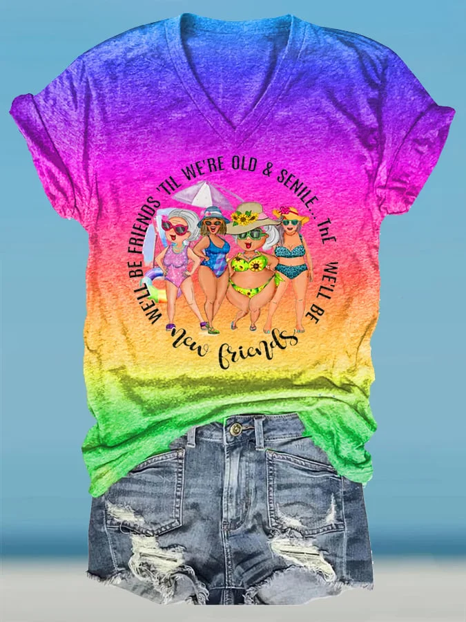 🔥Buy 3 Get 10% Off🔥Beach Vacation Casual Print T-Shirt