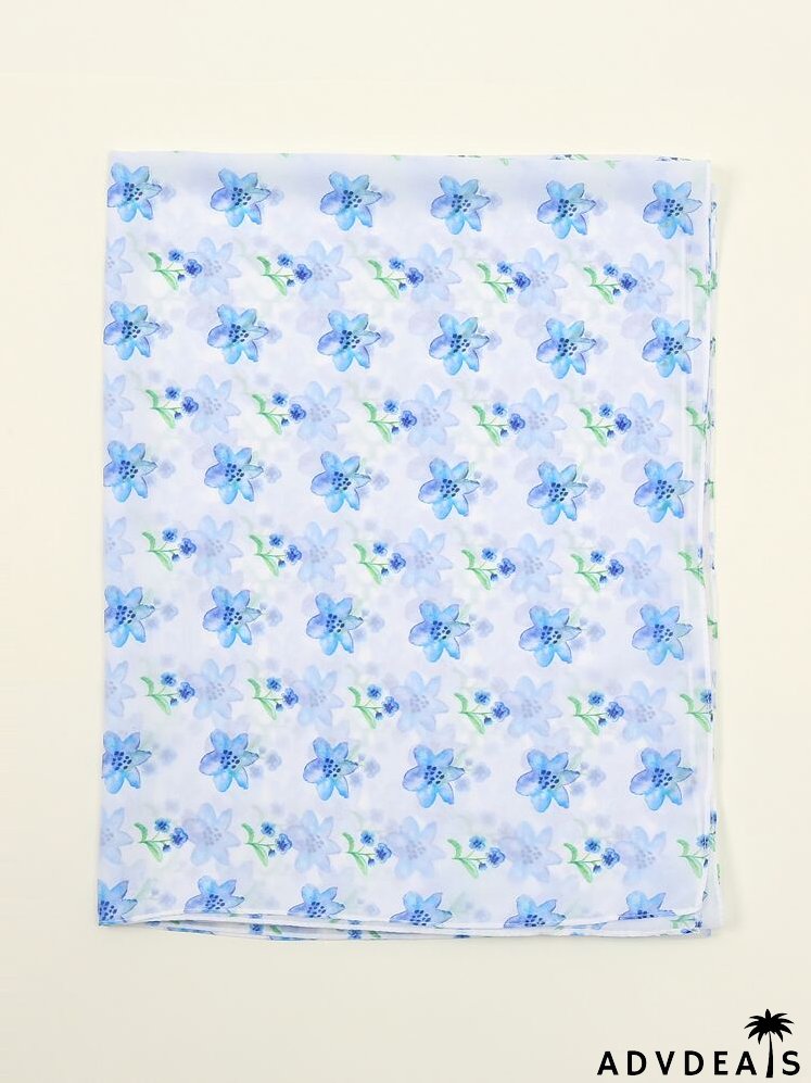 Flower Print Scarf