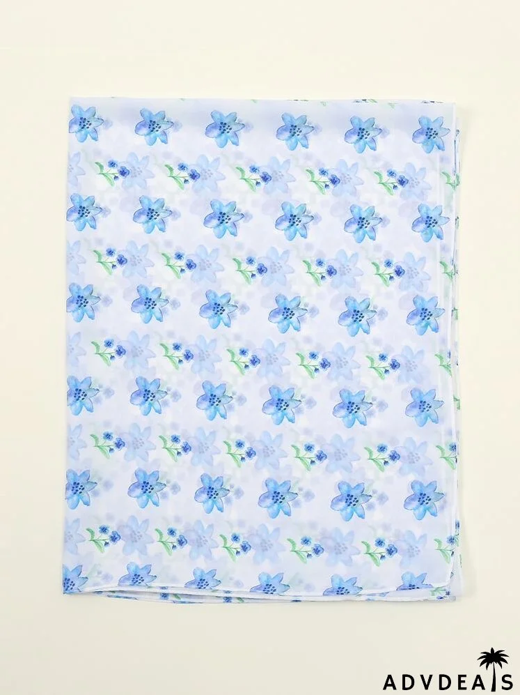 Flower Print Scarf