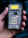 COB+SMD LED Camping Work Light Rechargeable Mini Flashlight Hat Clip Torch Light