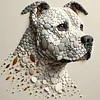 Diamond Painting -DIY Round Drill Stone Art Dog(40x40cm)