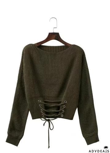 Off Shoulder Lightweight Chunky Sweater