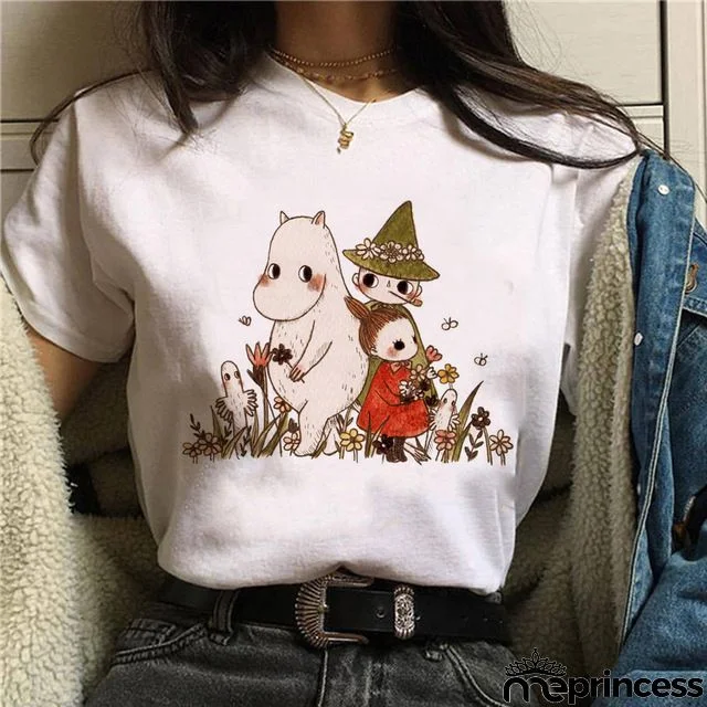 Women Fashion Floral Graphic Print Short Sleeve T-Shirt