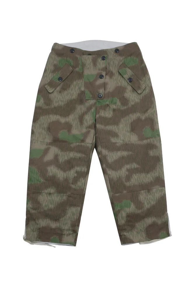   Reversible Winter Trousers In Marsh Sumpfsmuster 44 With Splinter Color German-Uniform