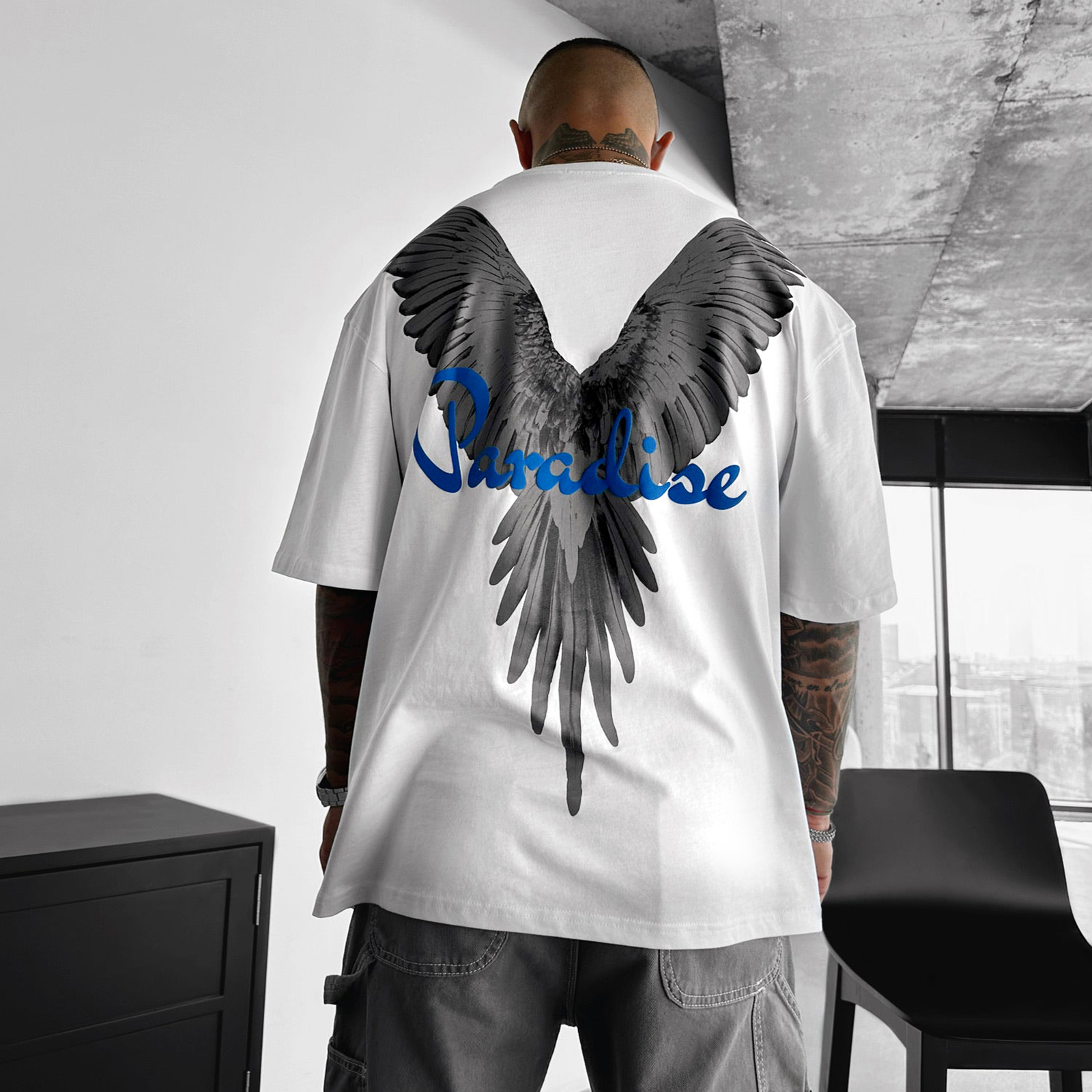 Oversize Parrot Retro Tee