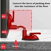 Door Stop Jammer for Door Opened Inward or Outward 2 Suction Cups No Seam Required ABS Red Door Lock Brace for Home Security Hotel Travel Safety