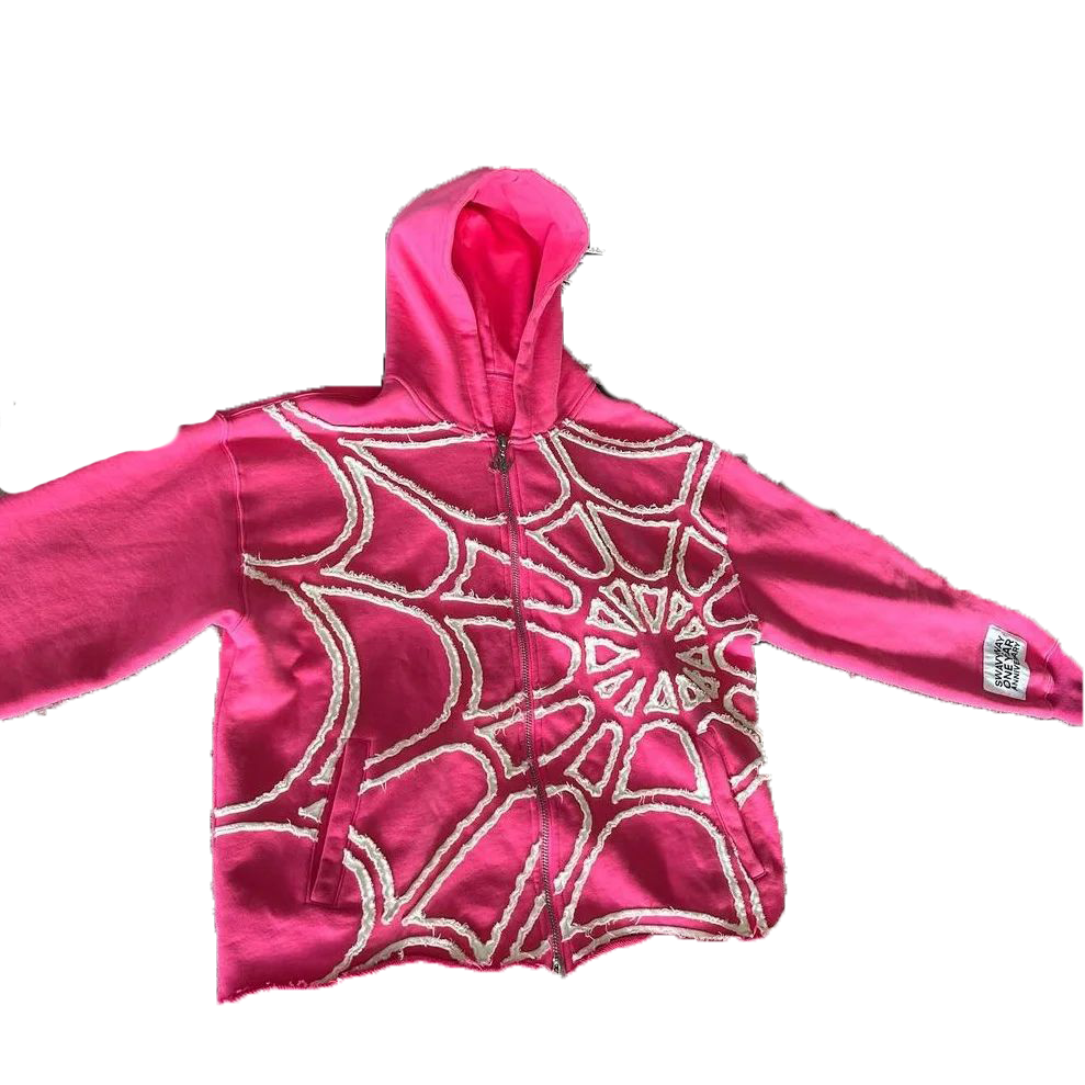 Aonga Zip Up Hoodie Oversized Pattern Solid Color Y2k Sweatshirt Hoodies Goth Punk Loose Zipper Hoodie Men Women Pullover Streetwear aonga