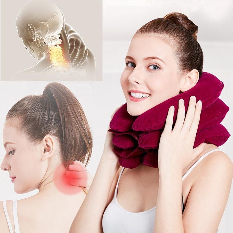 Inflatable Cervical Neck Traction Pillow