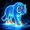 Luxury AB Velvet Diamond Painting Kit - Tiger