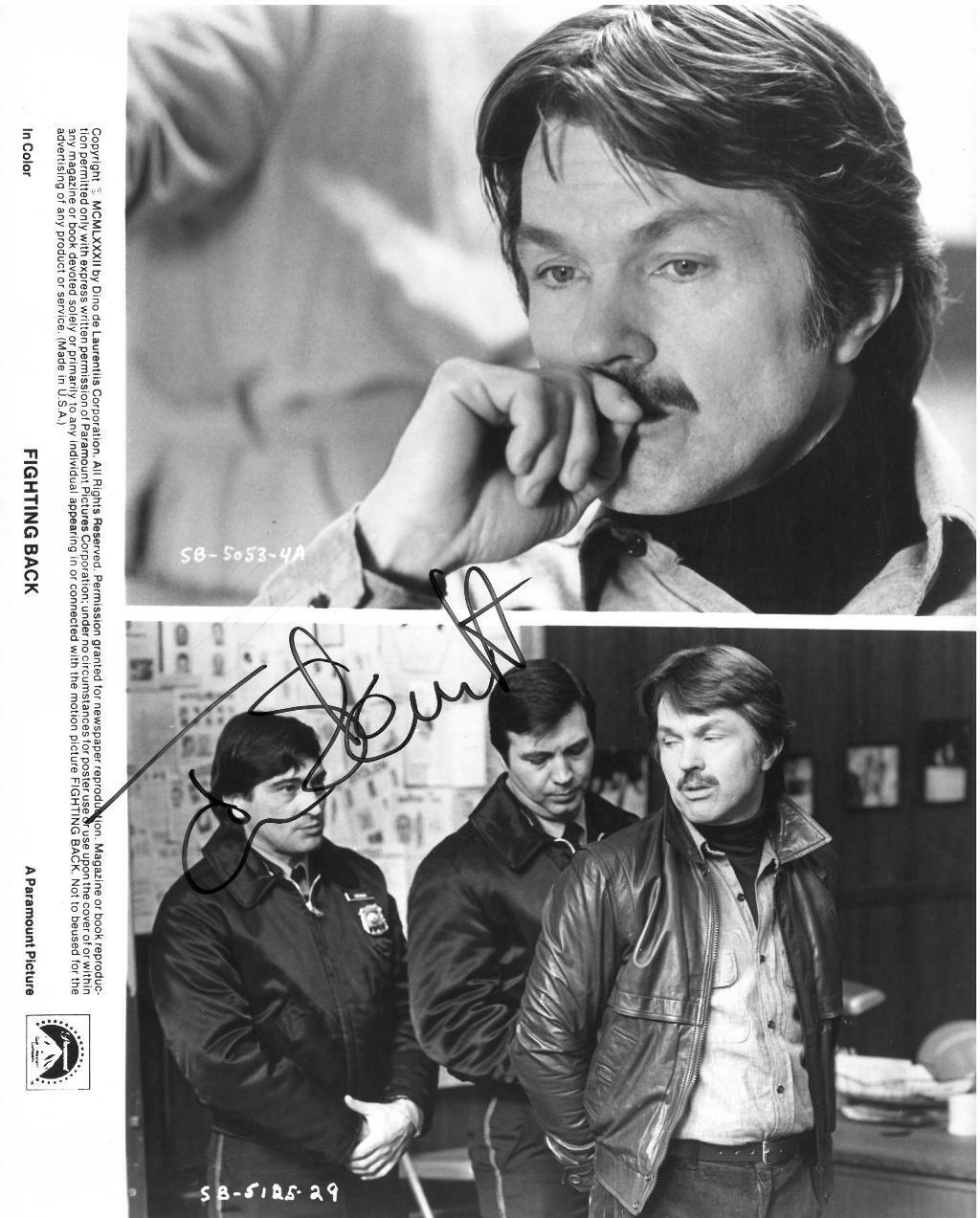 Tom Skerritt Signed Paramount Pictures Publicity 8x10 Photo Poster painting PSA #AG85345