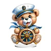 Diamond Painting Acrylic Sailing Bear Desktop Ornaments for Home Decor