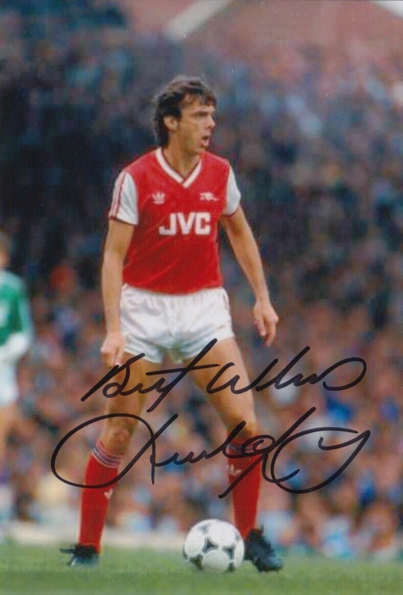 DAVID O'LEARY HAND SIGNED 6X4 Photo Poster painting ARSENAL FOOTBALL AUTOGRAPH 1