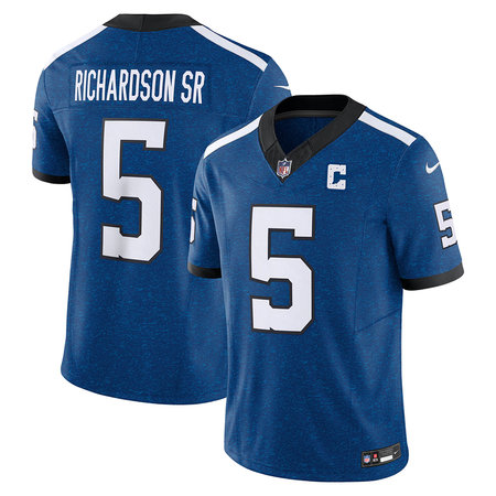 Men's Indianapolis Colts #5 Anthony Richardson Sr. Royal 2023 F.U.S.E. Indiana Nights Limited Stitched Football Jersey
