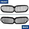 DEKEWEI G30 Grille, Single Slat Gloss Black Grill Front Kidney Grille Compatible with BMW 5 Series G30 2021 2022 2023 520i 530i 540i M550i xDrive