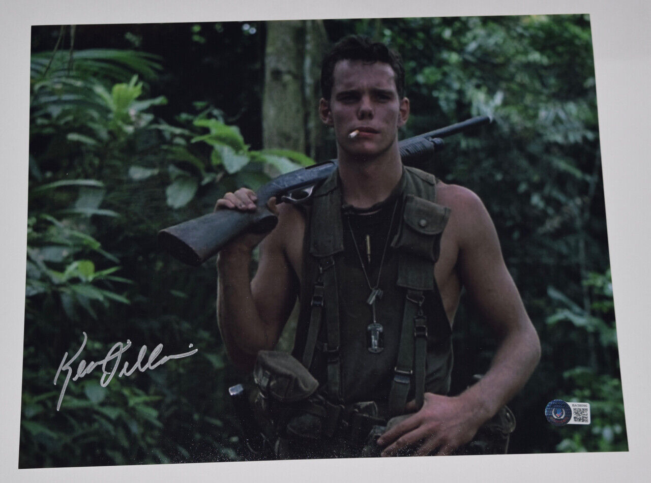 Kevin Dillon Signed Autographed 11x14 Photo Poster painting Platoon Beckett BAS COA