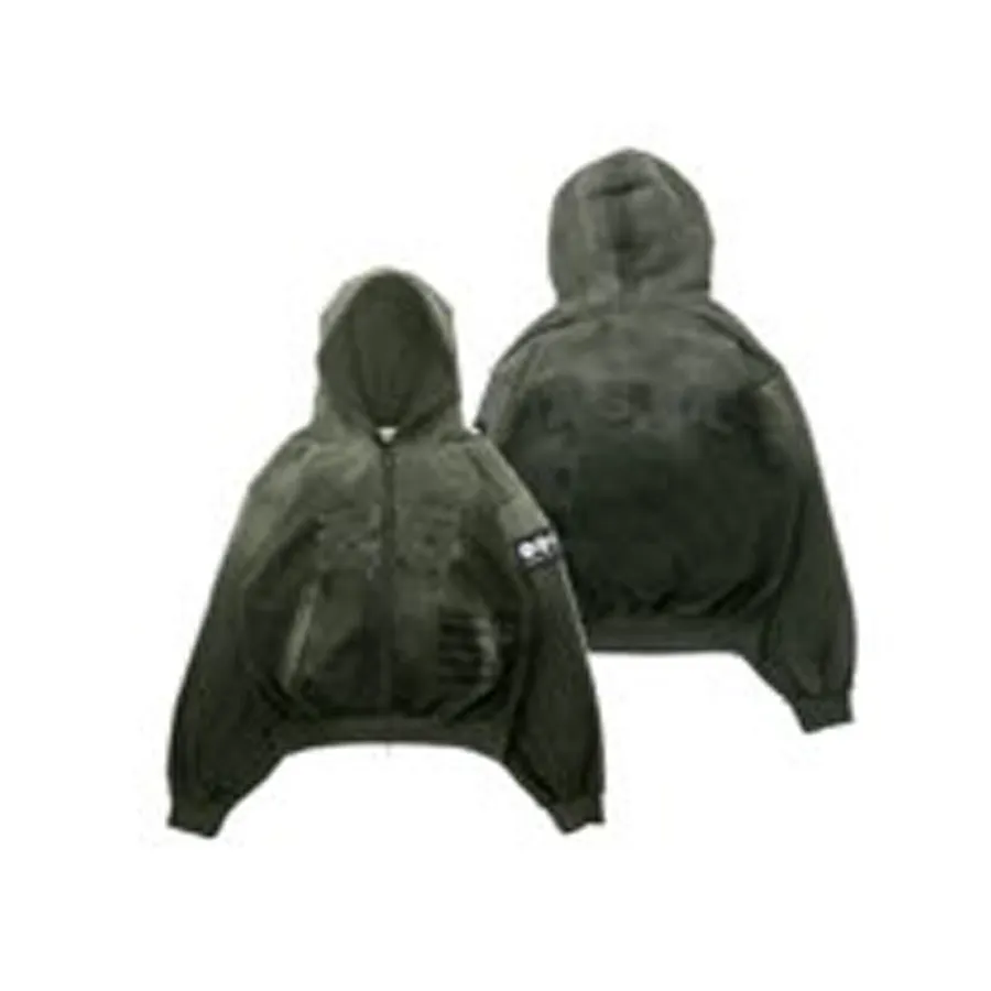 BTS ARIRANG Tour Heavyweight Zip-Up Hoodie - Vintage Olive