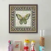 Butterfly Geometric Figure-14CT Stamped Cross Stitch 36*36cm/14.17*14.17in tapestrymarket