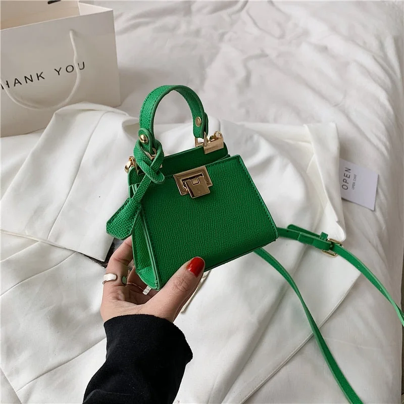 էѧӧܧ Luxury lock small square bag shoulder bag PU Leather for Women 2021 Summer Handbag Brand Luxury Crossbody Purses