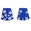 Unisex Denim Tears Classic Printed Cotton Beach Shorts Pants