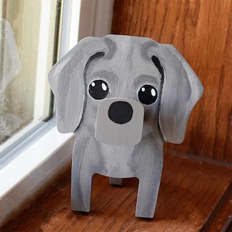 Glasses Holder Stand Gift - Grey Dog