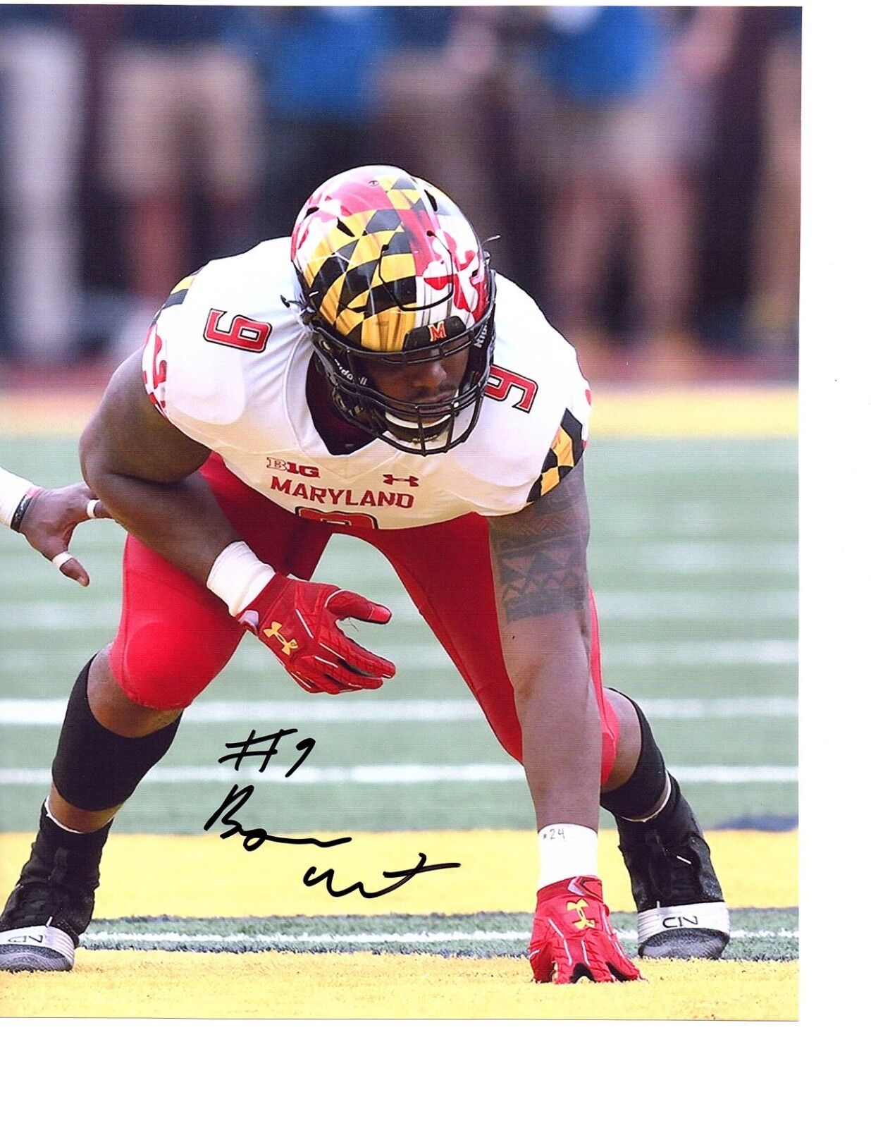 Byron Cowart Maryland Terps signed autographed 8x10 football Photo Poster painting 5 star