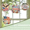 4Pcs Diamond Painting 250th Anniversary of the US Window Pendants Suncatcher Hanging Kits for Home Porch Farmhouse