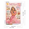 Self-Love Affirmation Art-Partial Special Shaped Diamond Painting 30*40CM