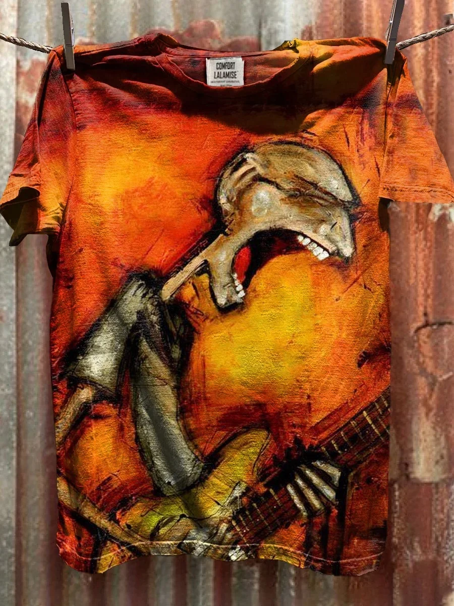 Eagerlys  Abstrct Music Art Print T-shirt Eagerlys